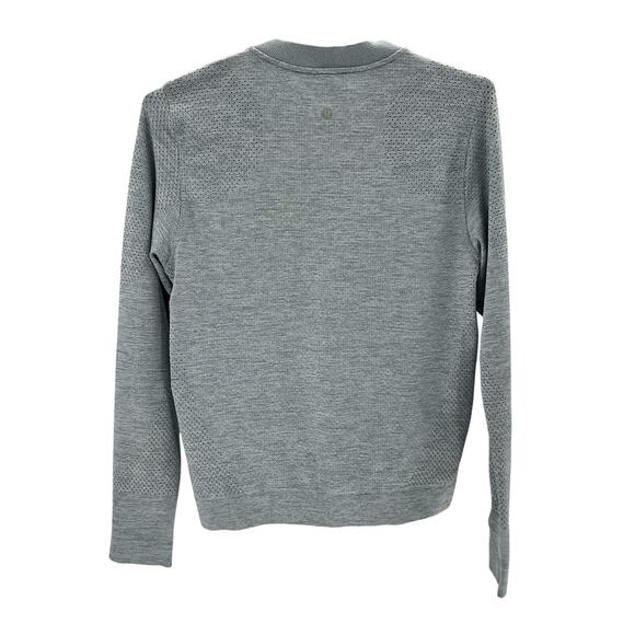 Lululemon Blue Polyester Swiftly Midweight Half-Zip Long-Sleeve Shirt Size 8 - Picture 3 of 4